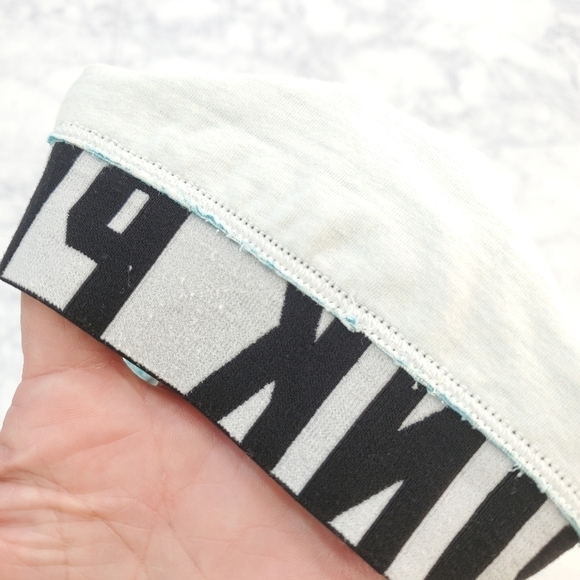 Victoria's Secret Pink Small Racerback Sports Bra Teal‎ Spacedye Light Support - Picture 5 of 6